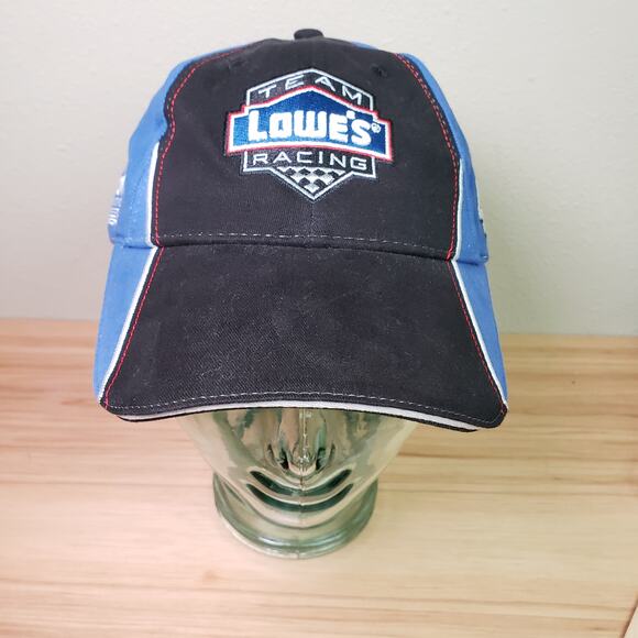Nascar Jimmie Johnson #48 Team Lowe's Racing Hat Blue Black Official Pit Cap NWT - Picture 1 of 9